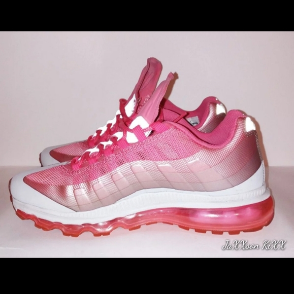 Nike AIR MAX 95 360 GS 'SPARK PINK STEALTH'. Size 7y - Picture 6 of 10